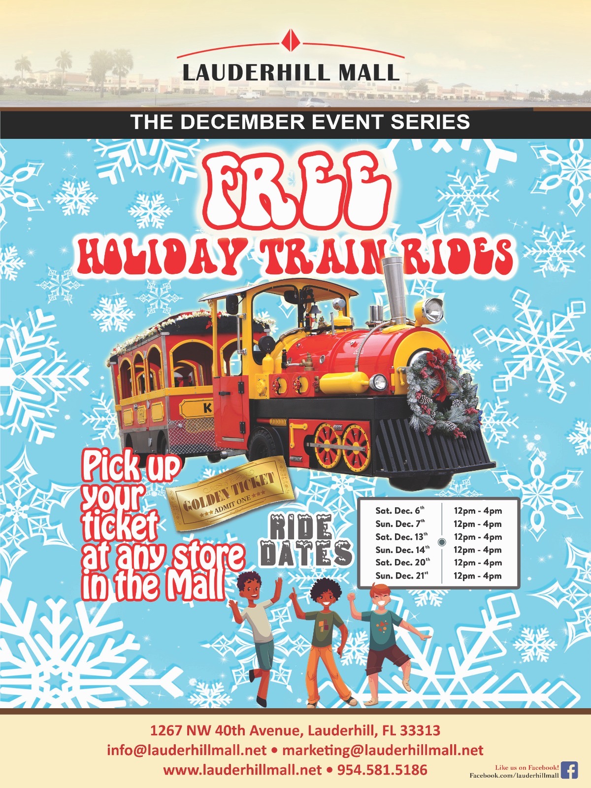 Our FREE Christmas train is back!